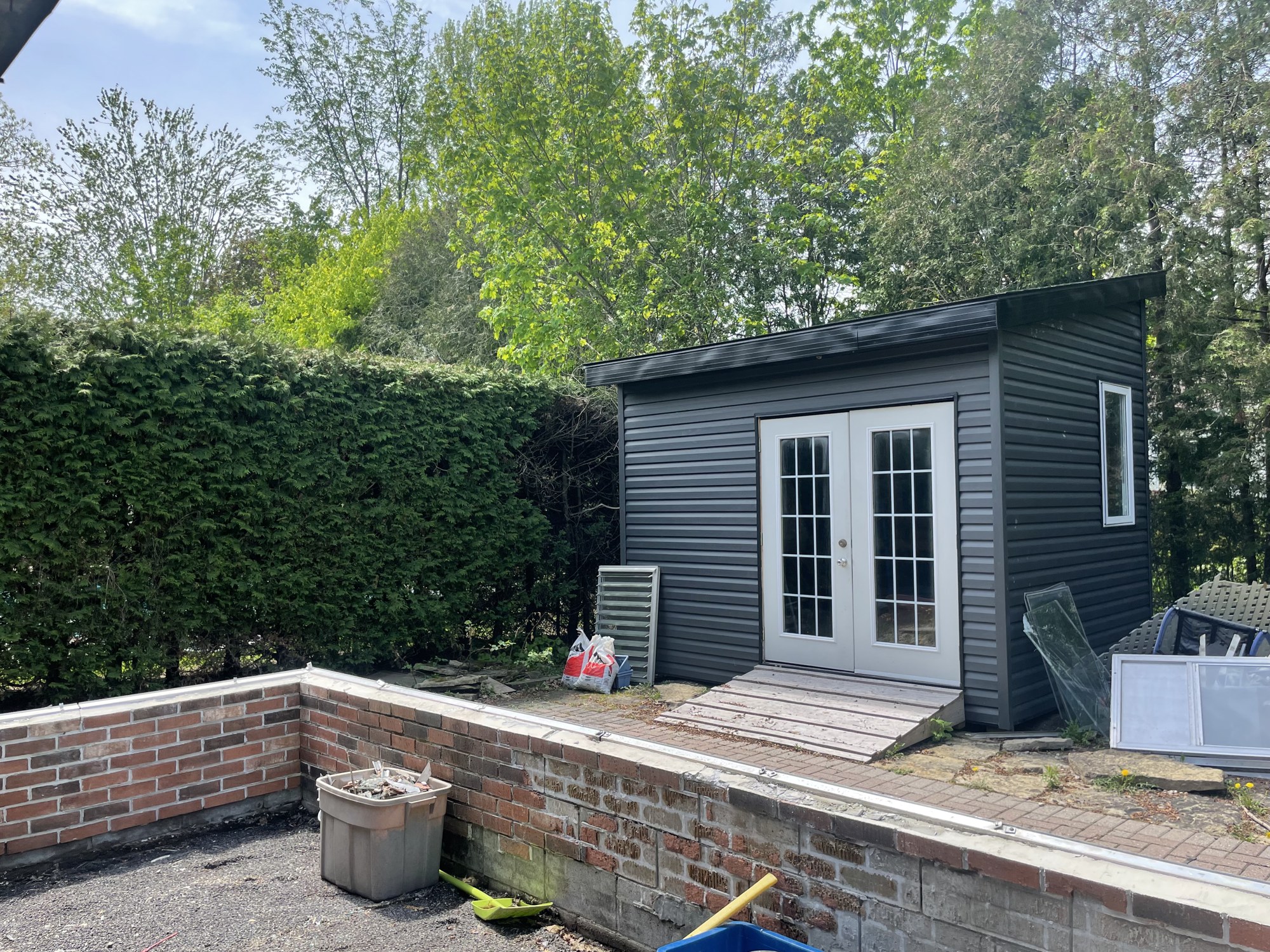 Backyard Studio / Shed with French Doors — 1948 Oakdean Crescent, Ottawa
